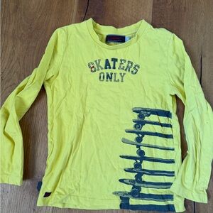 Catimini Yellow Skaters Long Sleeve Tee